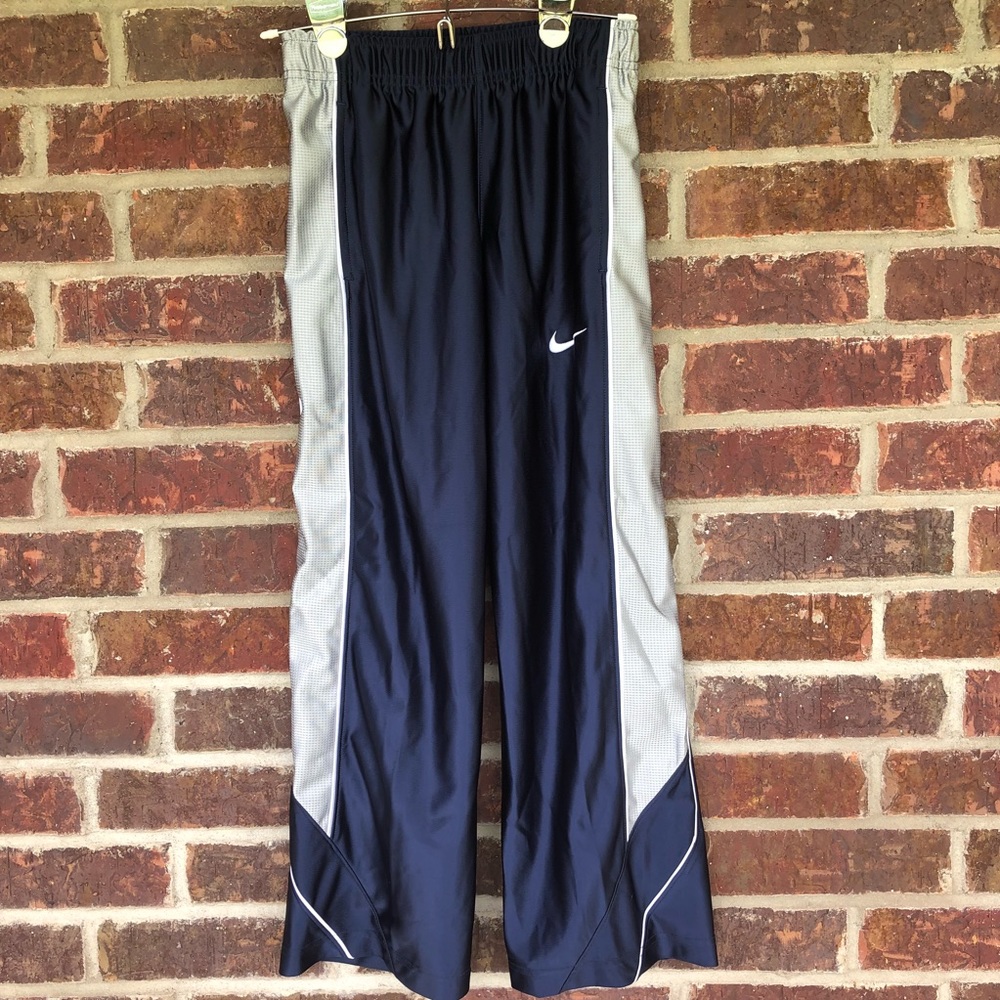 Boys Nike Navy And Gray Athletic Pants Size Medium